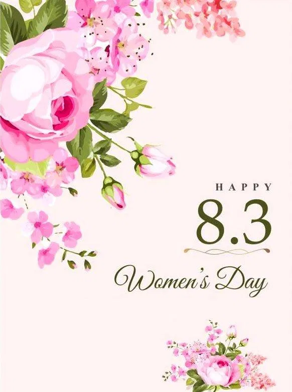 Mẫu thiệp chúc mừng ngày Quốc tế Phụ nữ 8/3 đẹp, mới nhất 2022. (Ảnh: Internet)