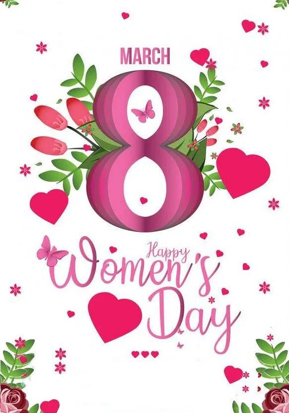 Mẫu thiệp chúc mừng ngày Quốc tế Phụ nữ 8/3 đẹp, mới nhất 2022. (Ảnh: Internet)