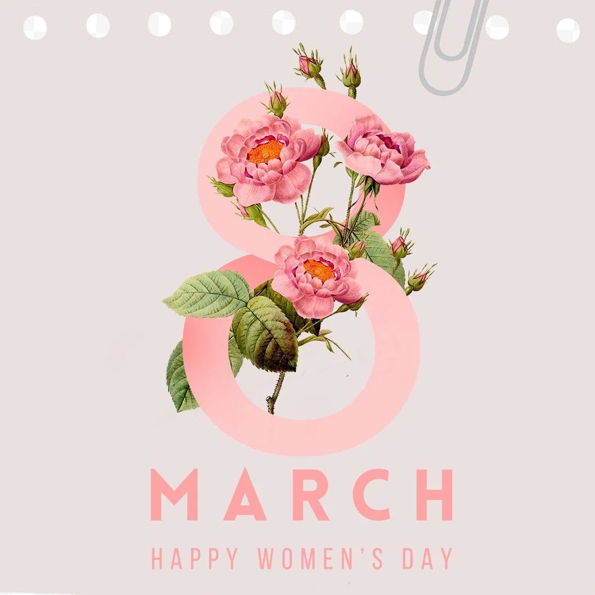 Mẫu thiệp chúc mừng ngày Quốc tế Phụ nữ 8/3 đẹp, mới nhất 2022. (Ảnh: Internet)