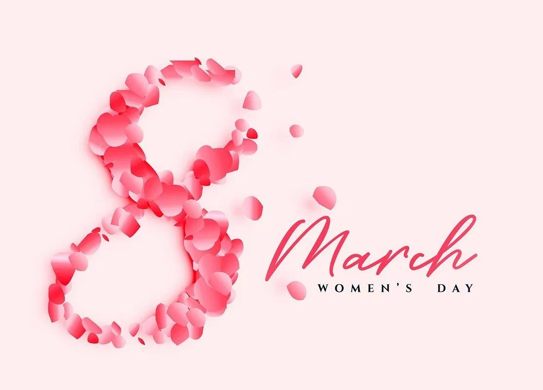 Mẫu thiệp chúc mừng ngày Quốc tế Phụ nữ 8/3 đẹp, mới nhất 2022. (Ảnh: Internet)