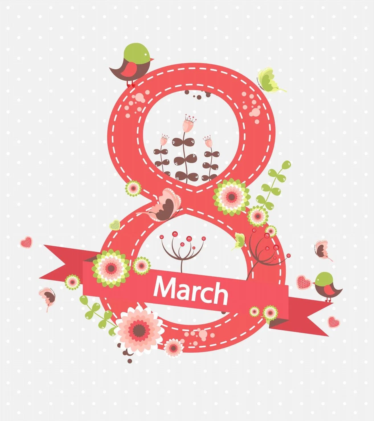 Mẫu thiệp chúc mừng ngày Quốc tế Phụ nữ 8/3 đẹp, mới nhất 2022. (Ảnh: Internet)