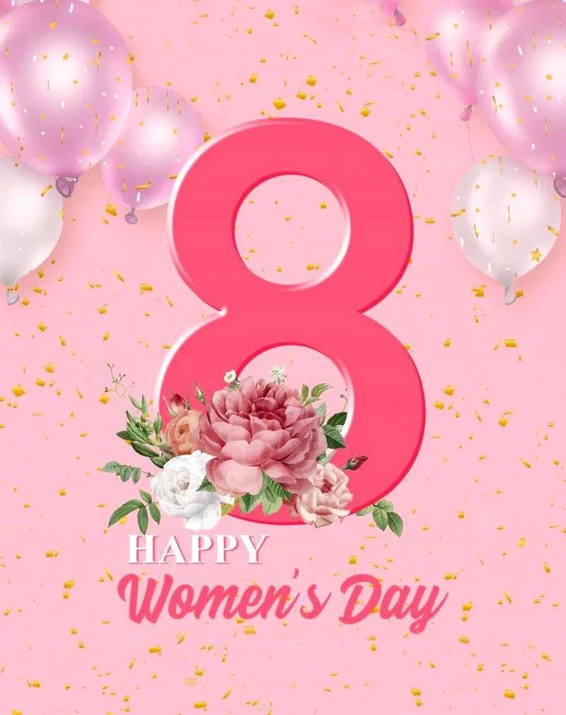 Mẫu thiệp chúc mừng ngày Quốc tế Phụ nữ 8/3 đẹp, mới nhất 2022. (Ảnh: Internet)