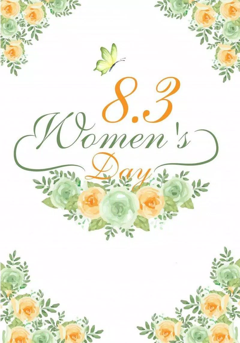 Thiệp chúc mừng ngày Quốc tế Phụ nữ 8/3 nhẹ nhàng, thanh lịch. (Ảnh: Internet)
