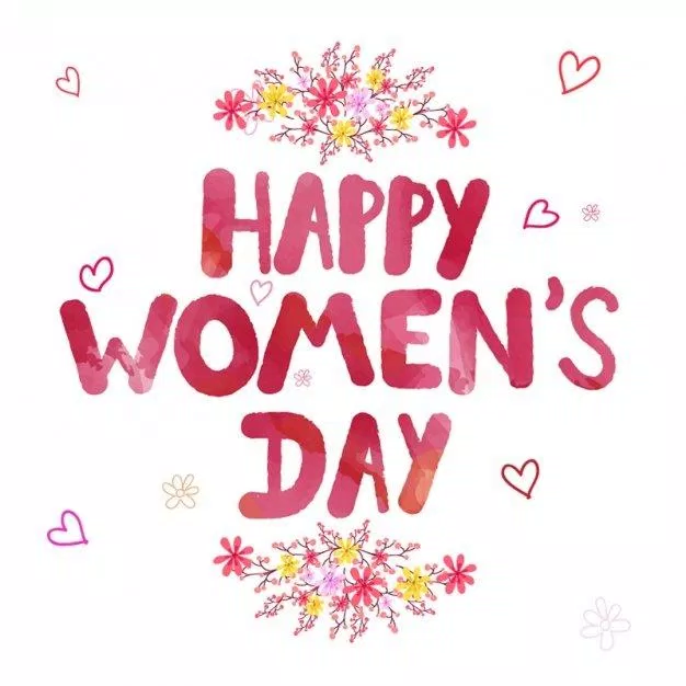 Thiệp chúc mừng ngày Quốc tế Phụ nữ 8/3 đơn giản. (Ảnh: Internet)