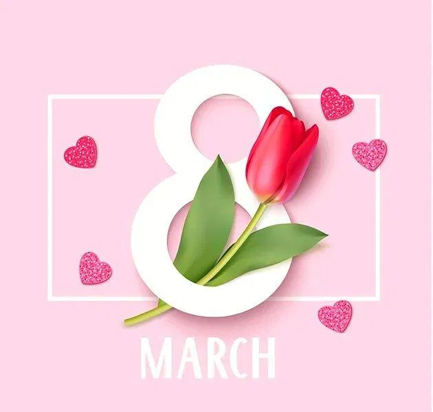 Mẫu thiệp chúc mừng ngày Quốc tế Phụ nữ 8/3 đẹp, mới nhất 2022. (Ảnh: Internet)