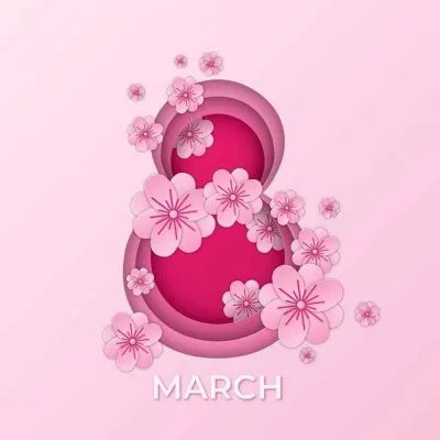 Mẫu thiệp chúc mừng ngày Quốc tế Phụ nữ 8/3 đẹp, mới nhất 2022. (Ảnh: Internet)