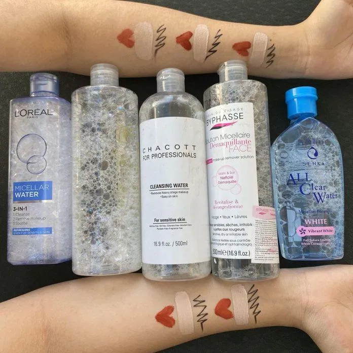 Một số loại nước tẩy trang phổ biến trên thị trường (Nguồn: Internet).
