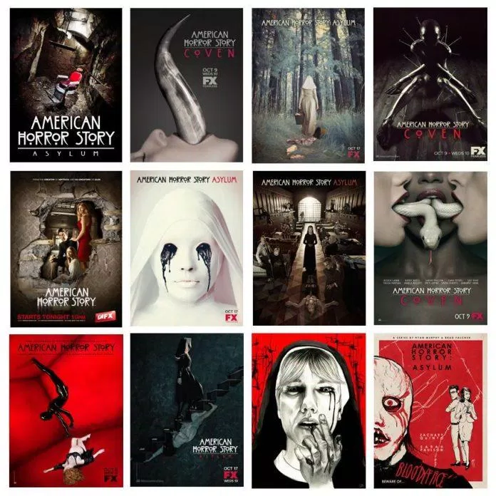 Những poster "dọa sợ" người xem của American Horror Story. (Ảnh: Internet)