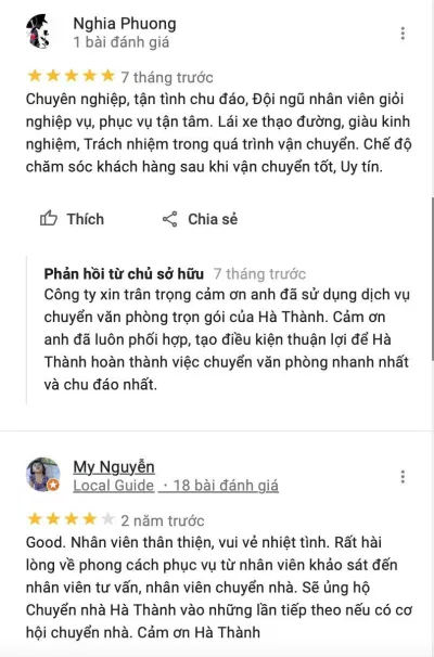 Review Chuyển Nhà Trọn Gói Hà Thành (Ảnh BlogAnChoi)
