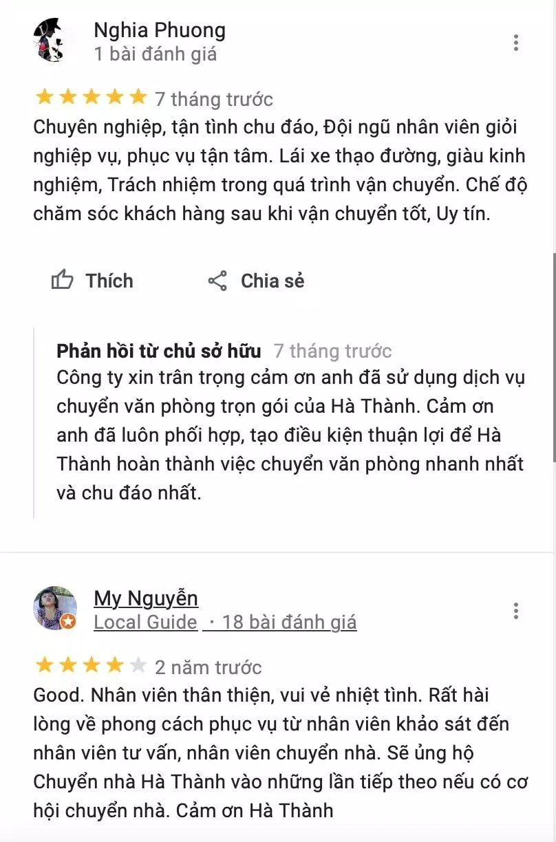 Review Chuyển Nhà Trọn Gói Hà Thành (Ảnh BlogAnChoi)