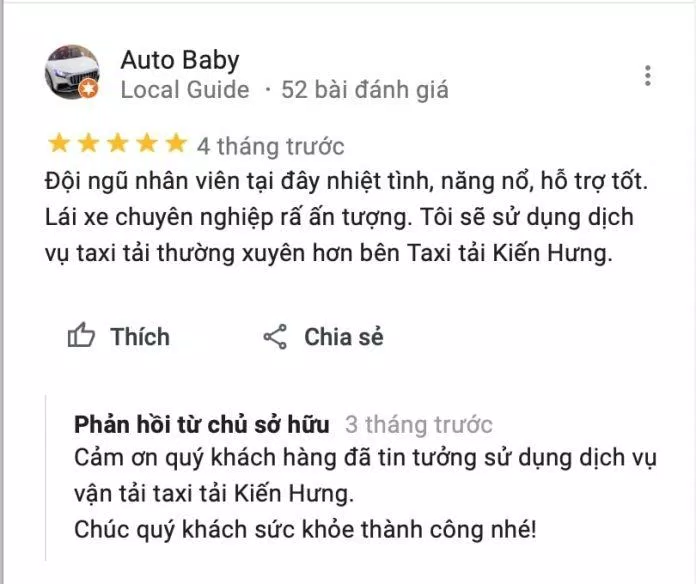Review Dịch Vụ Chuyển Nhà Trọn Gói - Taxi Tải Kiến Hưng (Ảnh BlogAnChoi)