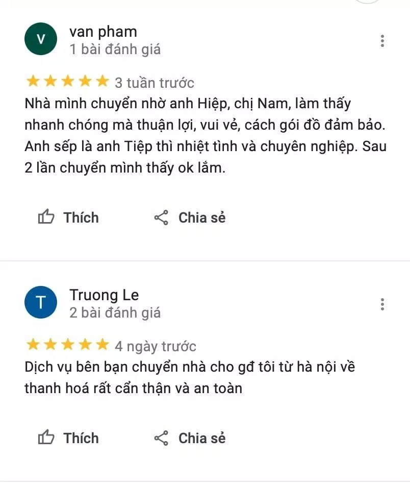 Review Dịch vụ chuyển nhà Kiến Vàng (Ảnh BlogAnChoi)