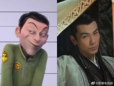 Phản diện chính - Ôn Khải Hào với chiếc meme giống đến 99%. (Ảnh: Internet)