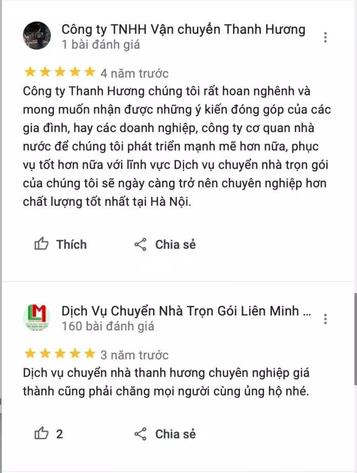 Review Công ty TNHH Vận chuyển Thanh Hương (Ảnh BlogAnChoi) Review Công ty TNHH Vận chuyển Thanh Hương (Ảnh BlogAnChoi)