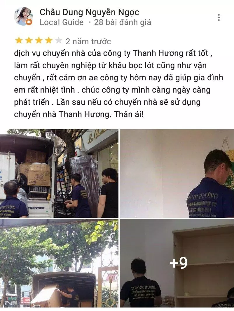 Review Công ty TNHH Vận chuyển Thanh Hương (Ảnh BlogAnChoi)