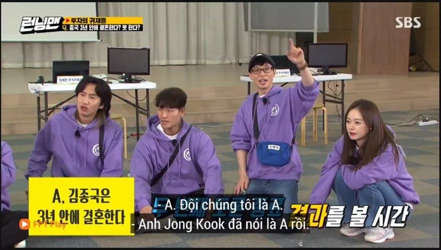 Team đồng ý với ý kiến Kim Jong Kook kết hôn trong ba năm tới. (Ảnh : Internet).