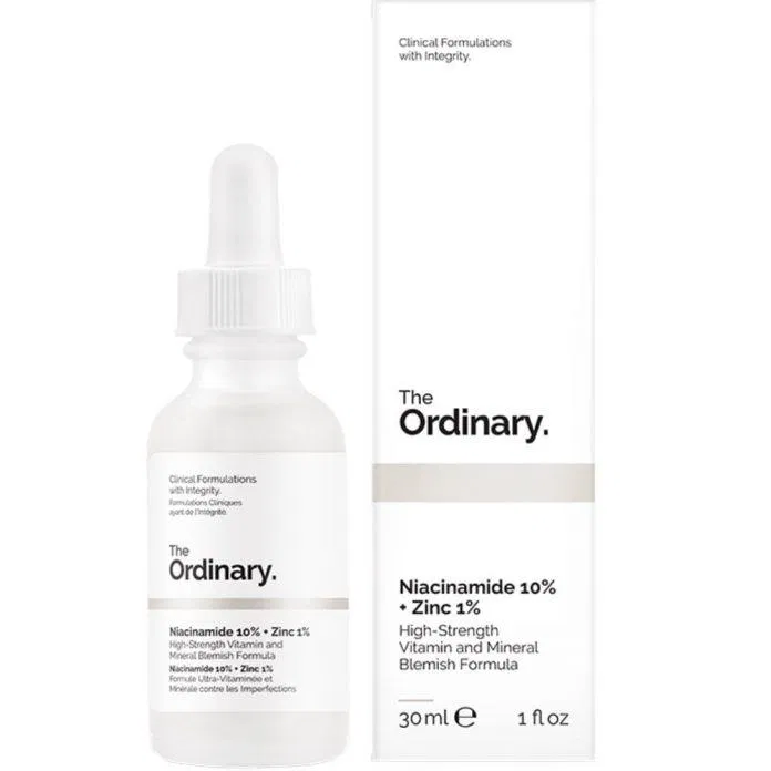 The Ordinary Niacinamide 10% + Zinc 1% có tác dụng trị mụn, kiềm dầu cho da ( Nguồn: internet)