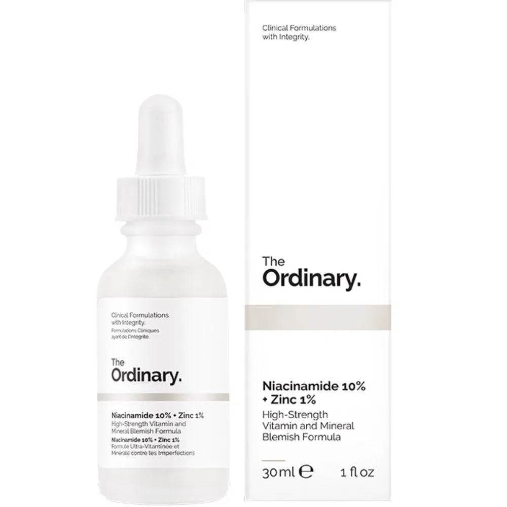 The Ordinary Niacinamide 10% + Zinc 1% có tác dụng trị mụn, kiềm dầu cho da ( Nguồn: internet)