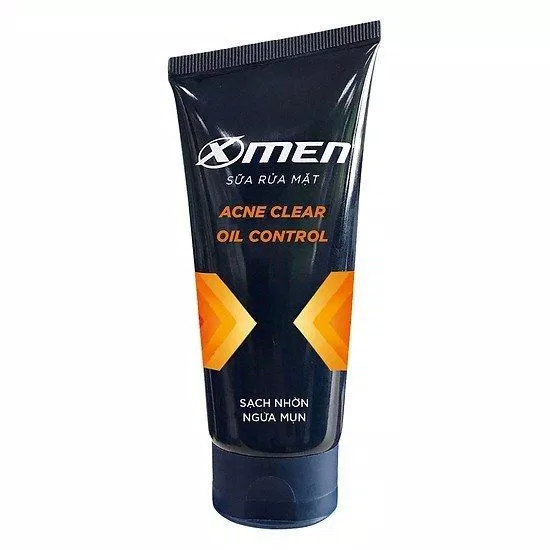 Sữa rửa mặt dành cho nam X-men Acne Clear Oil Control kiểm soát dầu, làm sạch sâu ( Nguồn: internet)