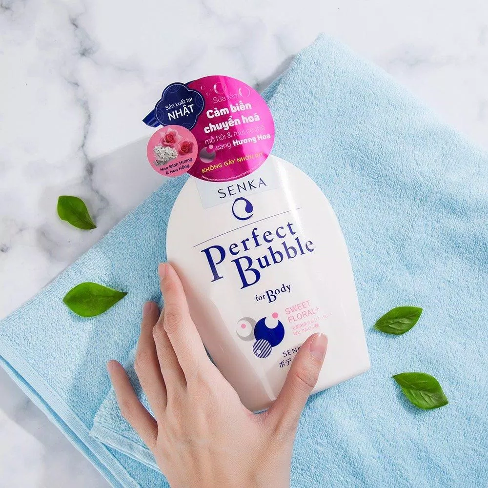 Sữa tắm Senka Perfect Bubble For Body Sweet Floral được nhiều người yêu thích và tin dùng (ảnh: internet)