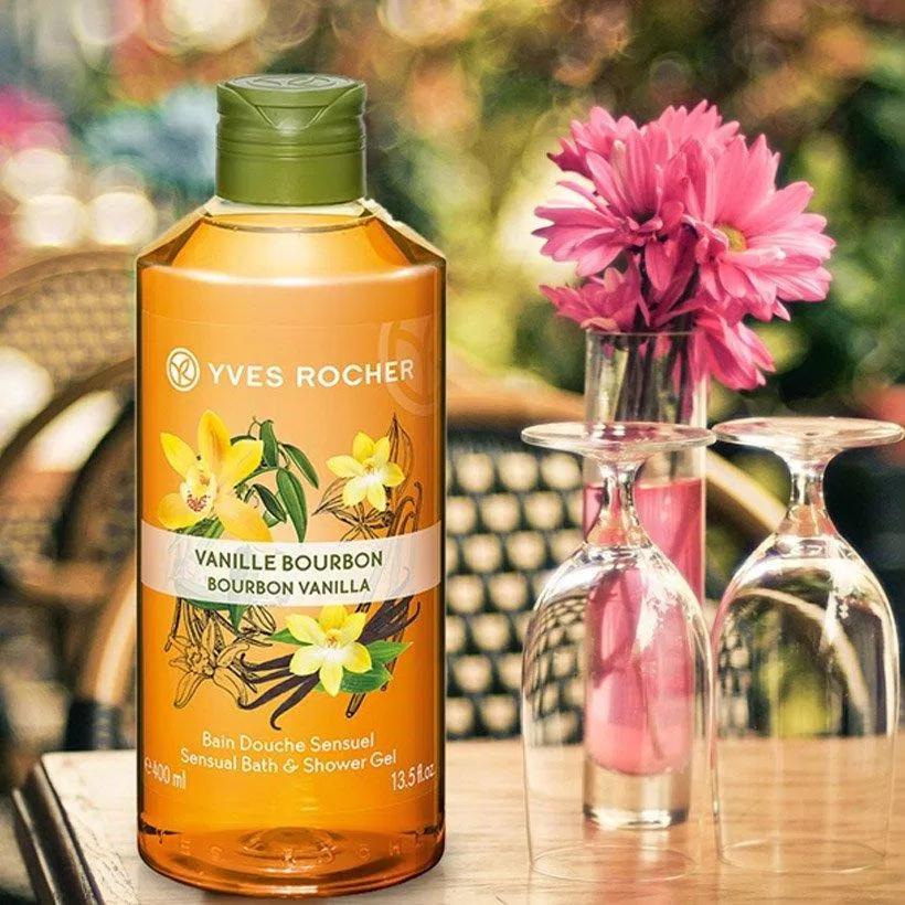 Sữa tắm Yves Rocher Bourbon Vanilla Sensual Bath And Shower Gel an toàn và lành tính đối với làn da và môi trường (ảnh: internet)