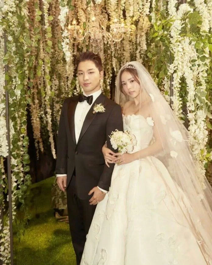 Đám cưới linh đình của Taeyang và Min Hyo Rin (ảnh: Internet)