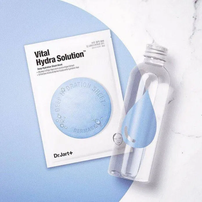 Mặt nạ Dr Jart+ Dermask Water Jet Vital Hydra Solution được thiết kế chuyên biệt cho làn da mất nước (Nguồn: Internet).