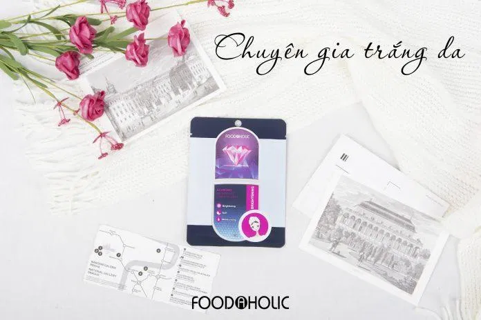 Mặt nạ Foodaholic Diamond Brightening Essential Mask có khả năng làm sáng da hiệu quả (Nguồn: Internet).