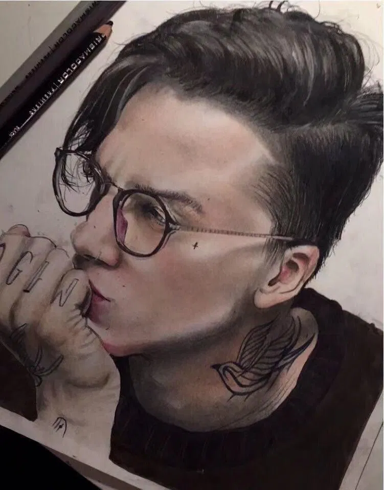 Tranh vẽ của Ức Hiên (nguồn internet)