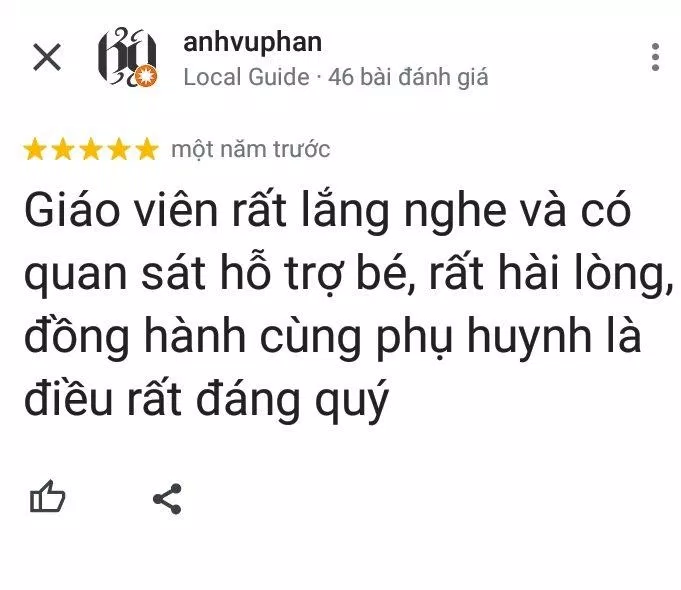 Đánh giá của phụ huynh về trung tâm Anh ngữ ILA (ảnh: BlogAnChoi) Đánh giá của phụ huynh về trung tâm Anh ngữ ILA (ảnh: BlogAnChoi)