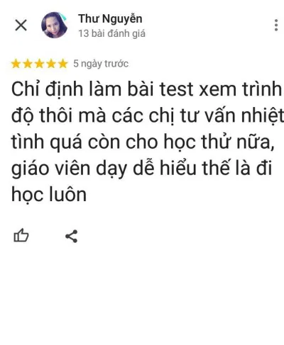 Đánh giá của học viên về trung tâm Anh ngữ MS HOA TOEIC (ảnh: BlogAnChoi) Đánh giá của học viên về trung tâm Anh ngữ MS HOA TOEIC (ảnh: BlogAnChoi)