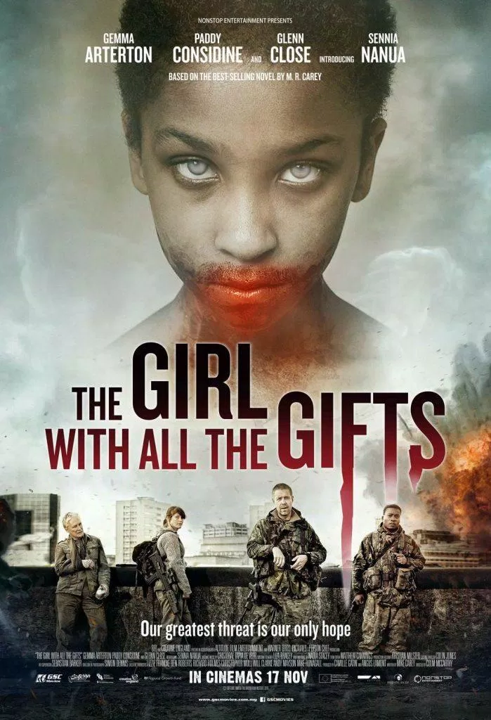 Poster phim The Girl With All the Gifts - Cô Bé Xác Sống/Vùng Xác Sống (Ảnh: Internet)