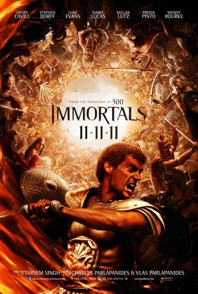 Poster phim Immortals - Chiến Binh Bất Tử (Ảnh: Internet)