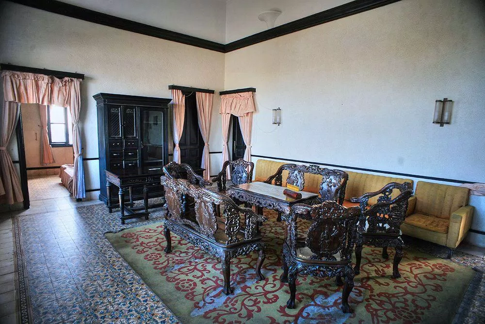 Không gian dành cho tiếp khách tại tầng trệt của Bạch Dinh (Ảnh: Internet). Không gian dành cho tiếp khách tại tầng trệt của Bạch Dinh (Ảnh: Internet).