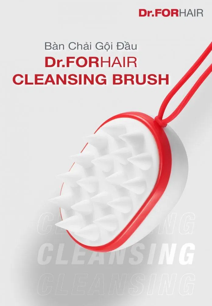 (Bàn chải gội đầu Dr. FORHAIR Cleansing Brush)