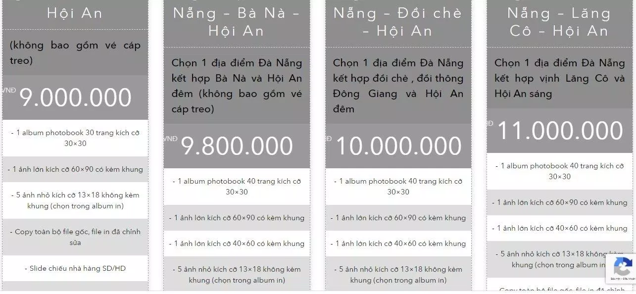 Báo giá dịch vụ của Otic Stdio (ảnh: BlogAnChoi)