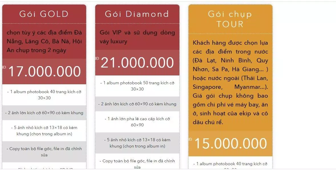 Báo giá dịch vụ của Otic Stdio (ảnh: BlogAnChoi) Báo giá dịch vụ của Otic Stdio (ảnh: BlogAnChoi)
