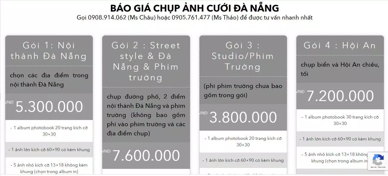Báo giá dịch vụ của Otic Stdio (ảnh: BlogAnChoi) Báo giá dịch vụ của Otic Stdio (ảnh: BlogAnChoi)