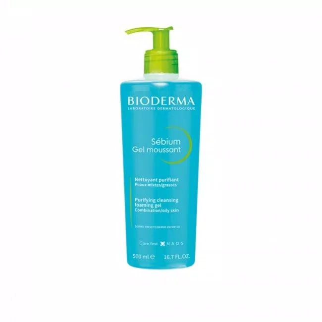 Gel rửa mặt làm sạch sâu, giảm nhờn Bioderma Sebium Gel Moussant. (ảnh: internet)
