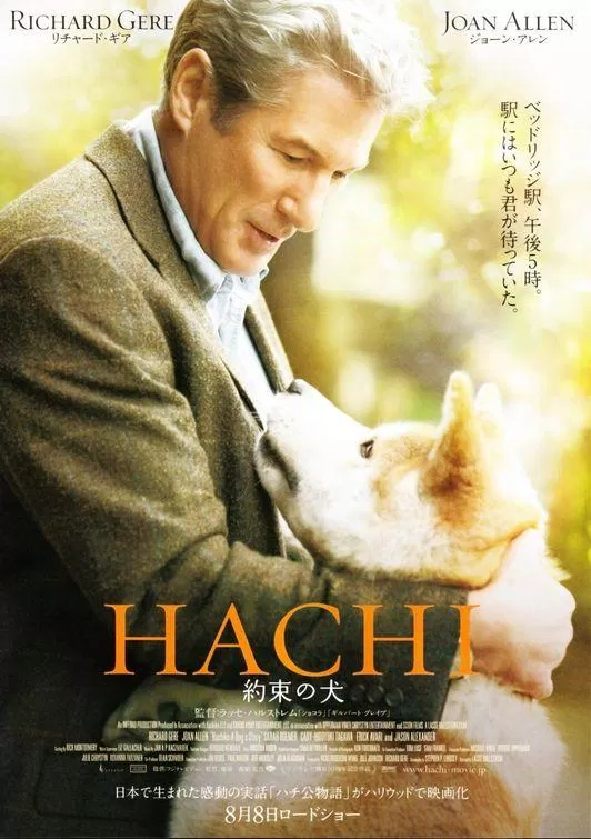 Trong phim, chú chó Hachiko ròng rã chờ đợi người chủ trở về nhà dù ông đã qua đời 10 năm (Ảnh: Internet).