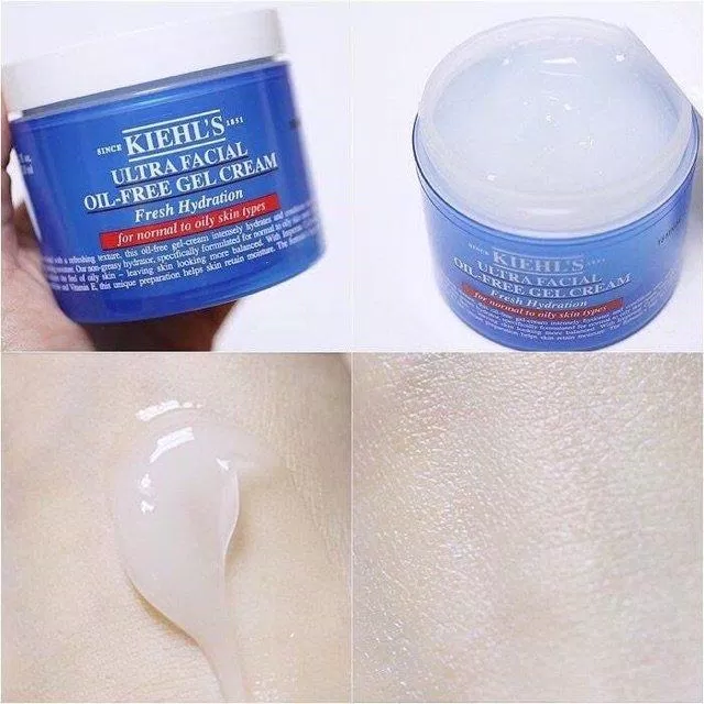 Với texture gel cream độc đáo nên Kem dưỡng ẩm Kiehl’s Ultra Facial Oil-Free Gel Cream thấm rất nhanh (Nguồn: Internet)