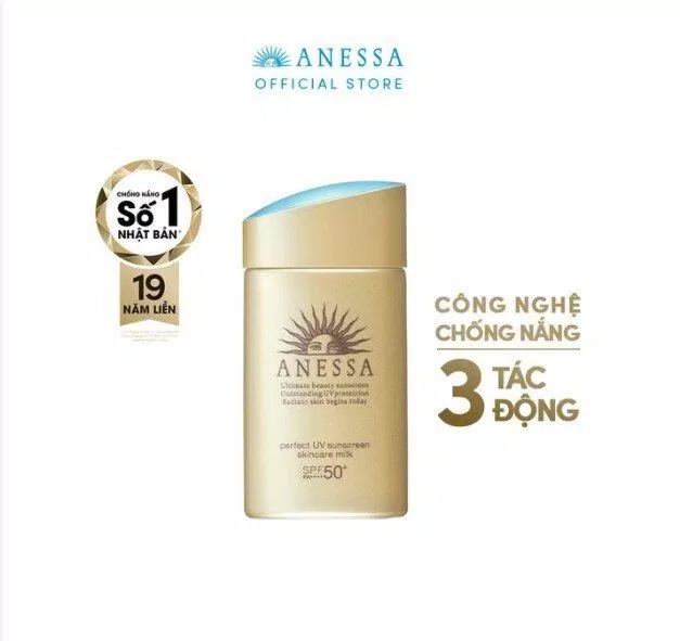 Kem chống nắng Anessa Perfect UV Sunscreen Mild Milk chính là kem chống nắng quốc dân của Nhật (Nguồn: Internet) Kem chống nắng Anessa Perfect UV Sunscreen Mild Milk chính là kem chống nắng quốc dân của Nhật (Nguồn: Internet)