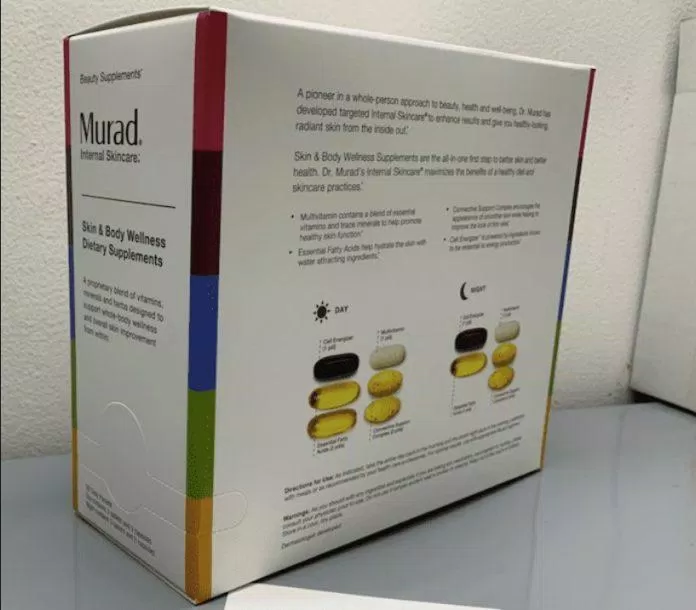 Viên Uống Murad Tổng Thể Firm And Tone Dietary Supplement Pack giúp sự phục hồi da nhanh hơn (Nguồn: Internet) Viên Uống Murad Tổng Thể Firm And Tone Dietary Supplement Pack giúp sự phục hồi da nhanh hơn (Nguồn: Internet)