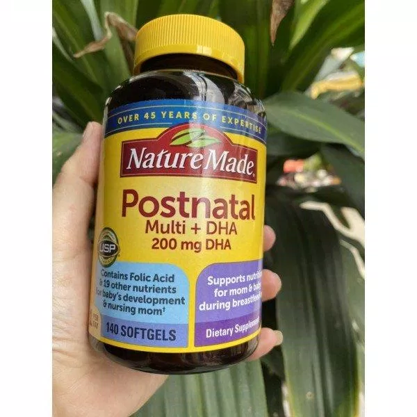 Viên uống Nature Made Postnatal Multi DHA là dòng sản phẩm dành riêng cho các bà mẹ sau sinh (Nguồn: Internet)