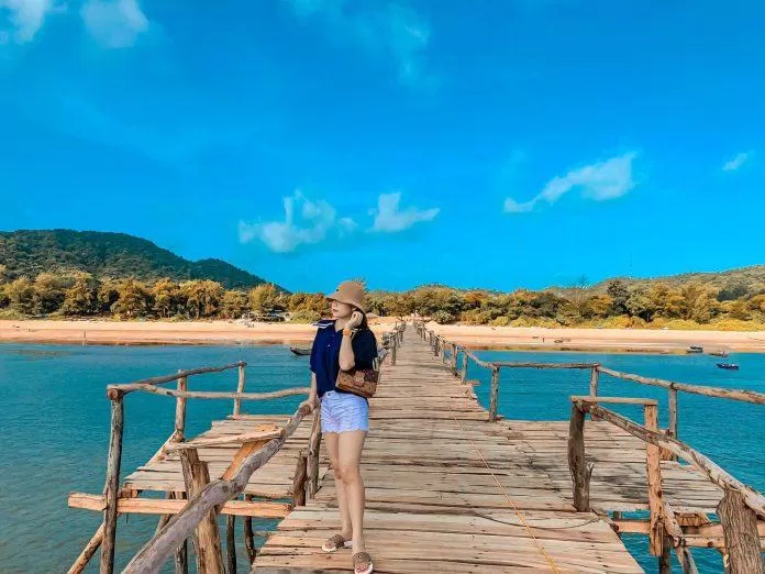 Cầu gỗ Cô Tô - địa điểm check in siêu hot được các bạn tré săn lùng (nguồn: Internet)
