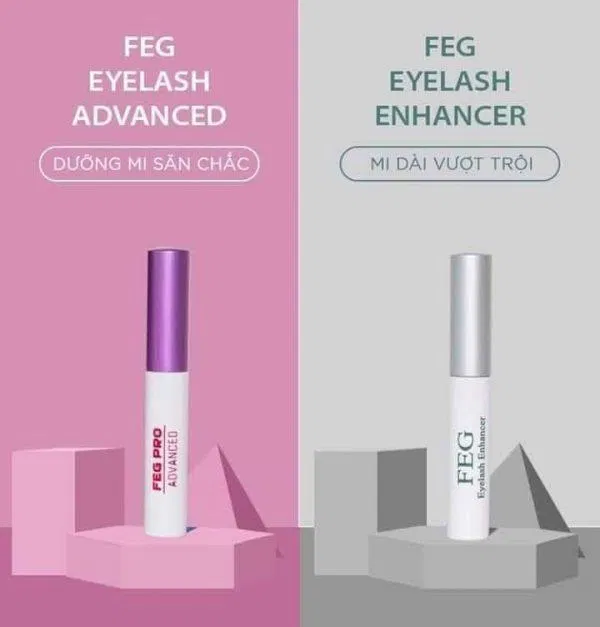 Combo dưỡng mi FEG ngày đêm chứa nhiều thành phần giúp nuôi dưỡng mi từ sâu bên trong (Nguồn: Internet)