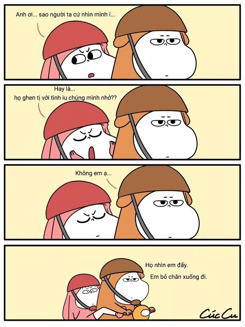 Một mẫu truyện tranh của Cúc Cu. Nguồn: Fanpage Cúc Cu Comic Một mẫu truyện tranh của Cúc Cu. Nguồn: Fanpage Cúc Cu Comic