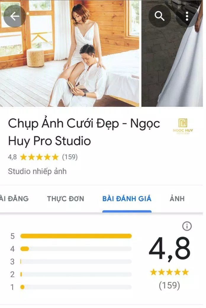 Đánh giá trên Google (ảnh: BlogAnChoi)