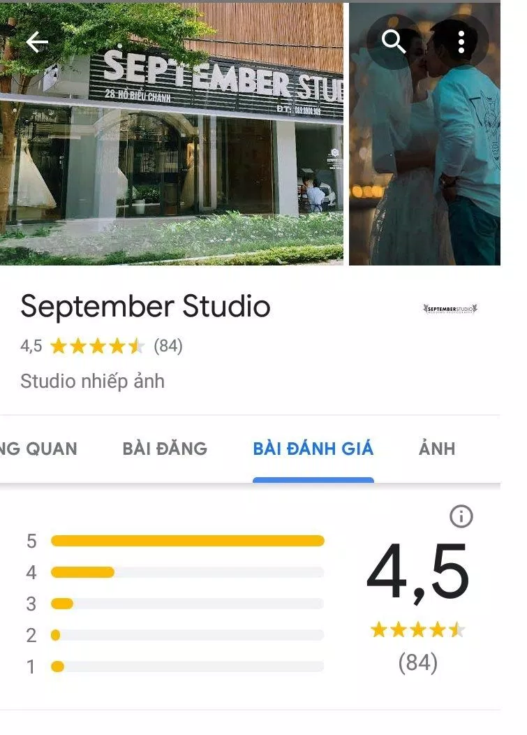 Đánh giá trên Google (ảnh: BlogAnChoi)