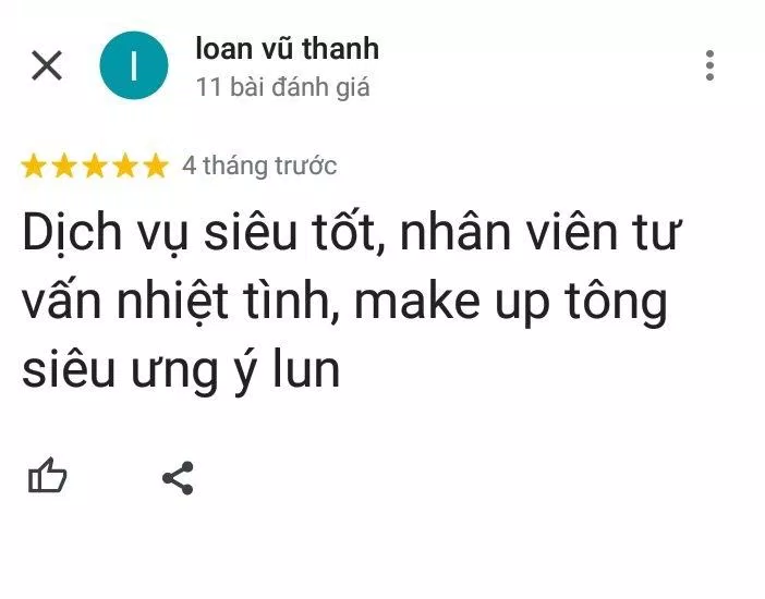 Đánh giá của khách hàng về TuArt Wedding (ảnh: BlogAnChoi)